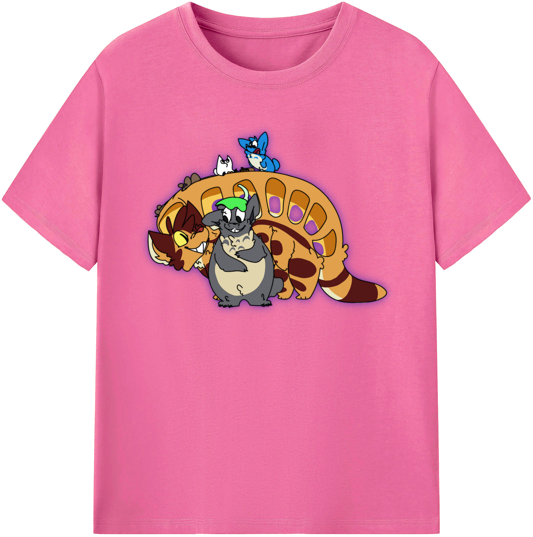 （画像用） となりのトトロ 草壁メイ 草壁サツキ My Neighbor Totoro Satsuki Kusakabe Mei Kusakabe レディースカジュアルプリントTシャツ（綿100％）